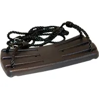 Nordic Play swing seat black with black rope