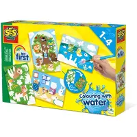SES Creative Vannfarger - My First - Skjulte dyr - - OneSize - Fargesett