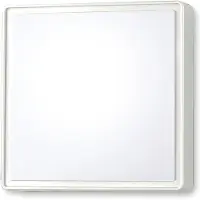 FABAS LUCE Oban vegglampe, 30 cm x 30 cm, sensor, 2 x E27, hvit, IP65