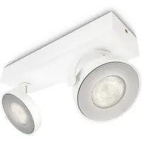 Philips Topunkts LED-spot Clockwork i hvitt