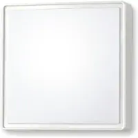FABAS LUCE Oban vegglampe, 30 cm x 30 cm, 2 x E27, hvit, IP65