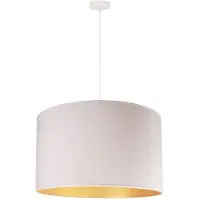 Duolla Hengelampe Roller, hvit/gull, Ø 45 cm