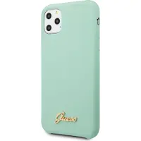 GUESS GUHCN65LSLMGG iPhone 11 Pro Max grønn/grønn hardveske Silikon Vintage Gold Logo
