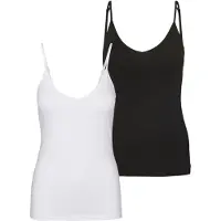 Vero Moda Maxi My Soft Tall Ermeløs V-hals T-skjorte 2 Enheter