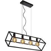 Lucide Pendellampe Fabian med metallskjerm, 4 lyskilder