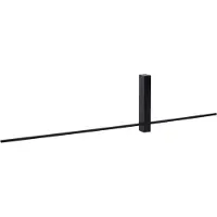 Lucide LED-vegglampe Segin, høyde 90 cm, 10W, svart, aluminium