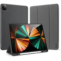 DUX iPad Pro 12.9 2020/2021/2022 Domo Tri-Fold Smart Folio-etui - Svart