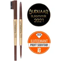Wibo WIBO_3in1 Eyebrow Stylist eyebrow pencil with comb 1 Soft Brown