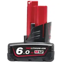 Milwaukee M12b6 12v/60 Ah Li-ion Batteri