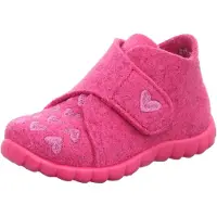 Superfit Tøfler - Ull - Rosa m. Hjerter - - 21 - Tøfler