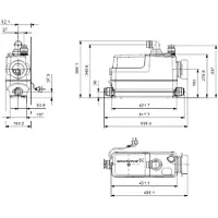 Grundfos Sololift2 CWC-3 automatisk kompakt løftestation, 230 V