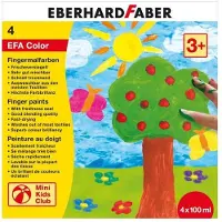 Eberhard Faber Fingermaling - 4 stk. - 100 ml - - OneSize - Maling
