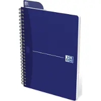 Oxford Office Essentials - Notisbok - spiralbundet - A5 - 90 ark - hvitt papir - linjert - tilgjengelig i ulike farger - kartong