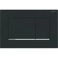 Geberit 115.883.14.1, Skylleplate, Sort, Rød, Kromfarget, , 246 mm, 12 mm, 164 mm