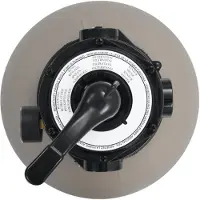 vidaXL Basseng sandfilter med 4 stillinger ventil grå 350 mm