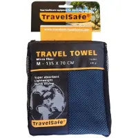 Travelsafe Reisehåndkle Mikrofiber M, blå