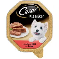 Cesar Økonomipakke porsjonsskåler 56 x 150 g - Classic oksekjøtt og lever