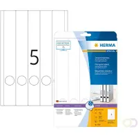 Herma 4830, Hvit, Avrundet rektangel, Permanent, Papir, Matte, Blekkdyse