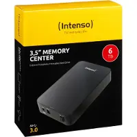 Intenso Memory Center Black - Ekstern Harddisk - 6TB - Svart