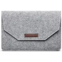 24.Se Laptopveske i filt 17 tommer / filtveske / laptopetui med tilbehørslomme