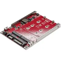 StarTech.com Dual-Slot M.2 Drive to SATA Adapter for 2.5" Drive Bay - RAID - styreenhed til lagring (RAID) - M.2 Card - SATA 6Gb/s