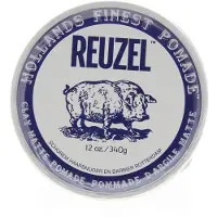 Reuzel Clay Matte Pommade, Hårvoks, 340 g, Menn, Alle hårtyper, Blikkboks, Hår spray