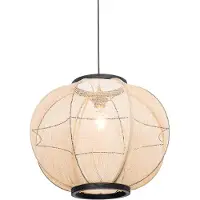 QAZQA Oriental Hengelampe Brun 48 cm - Rob