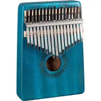 Sela Kalimba Mahogany 17 Blue