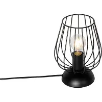 QAZQA Moderne bordlampe sort ledning - Palica