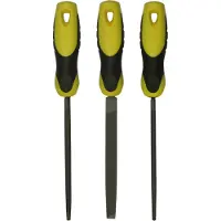 Stanley 0-22-445, Fil-sett, Kull stål, Sort, Gult, 15 cm