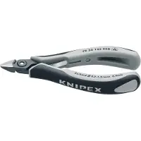 Knipex 79 32 125 ESD, Diagonal tang, Kromvanadiumstål, Plast, Sort, Grå, 125 mm, 61 g
