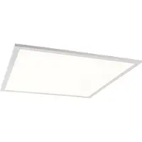 QAZQA Taklampe hvit inkl. LED og dimmer med fjernkontroll - Liv