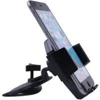24hShop Universal Cd-spor / stikkontakt Mobilholder - Roterende