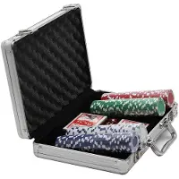 24hShop Pokersett med 200 sjetonger og etui i aluminium