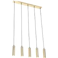 QAZQA Moderne pendellampe messing 5-lys - Jeana