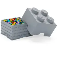LEGO Fireknotters oppbevaringskloss - steingrå 5007073