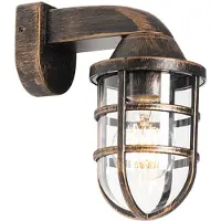 QAZQA Vintage vegglampe for utendørs bruk antikk gull IP54 - Joeri