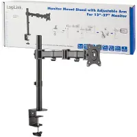 Logilink - Monteringssett - justerbar arm - for LCD-skjerm - solid kaldpresset stål - skjermstørrelse: 13-27 - skrivebordsmonterbar