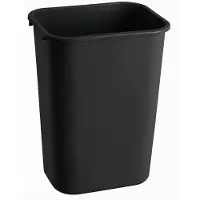 Rubbermaid Avfallsbeholder, , svart, PE, 39 l, rektangulær, for grovavfall