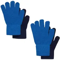 CeLaVi Hansker - Ull/Nylon - 2-pack - Bright Cobalt/Navy - - 1-2 år (80-92) - Handsker