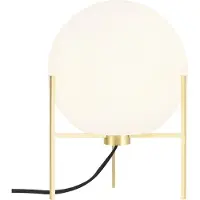 Nordlux Alton bordlampe med hvit glasskjerm