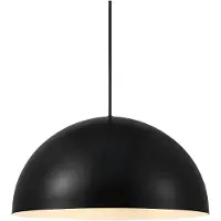 Nordlux Hengelampe Ellen 40 med metallskjerm, svart