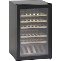 Scandomestic SV 45 B - Vinkjøleskap - 1 sone - bredde: 55 cm - dybde: 55,5 cm - høyde: 83,5 cm - 115 liter - svart - Opptil 45 flasker