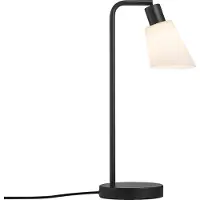 Nordlux bordlampe Molli, høyde 46 cm, svart, glass/metall