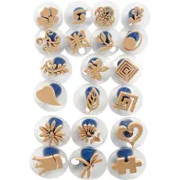 Adlibris Skumstempler med håndtak, str. 3-6 cm, 20 stk./ 1 pk.