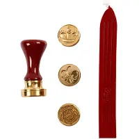 Creativ Company Lakk og segl, krone, blomst, fransk lilje, dia. 18 mm, 1 sett