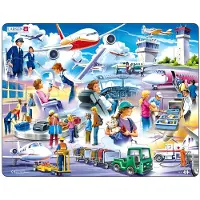 Larsen Puzzles Puslespill Lufthavn - 42 brikker, Maxi (36.5x28.5 c 2D Puslespill