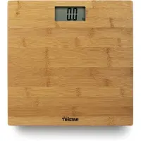Tristar WG-2432, Elektronisk personvekt, 180 kg, 100 g, Bamboo, g, oz, kg, lb, firkant