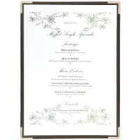 Securit Menu Kortholder Enkelt A4 viser 2 A4 sider sæt med 3 Klar