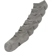 Nike Kids Sokker - Ytelse Basic Lav - 6-pack - Dark Grey - - 27/35 - Sokker
